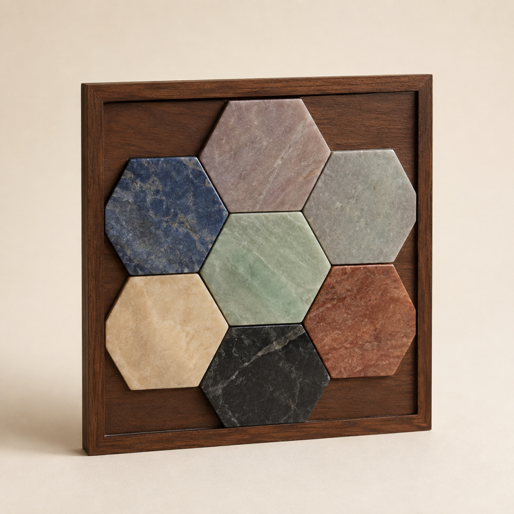 L28 Seven-Tile Crystal Mosaic