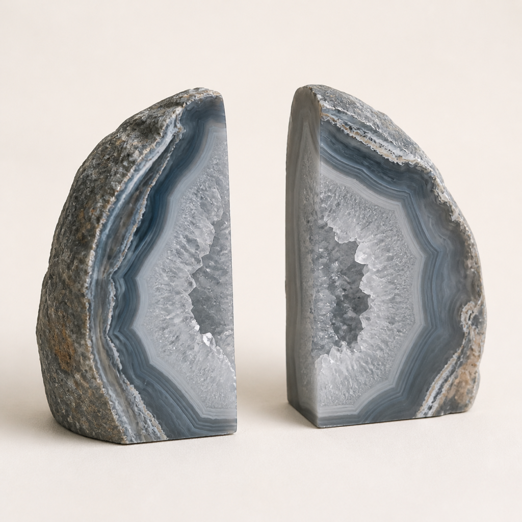L31 Split Geode Bookends