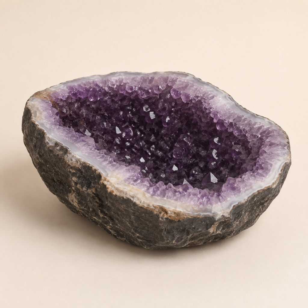 L38 Violet Geode Bowl