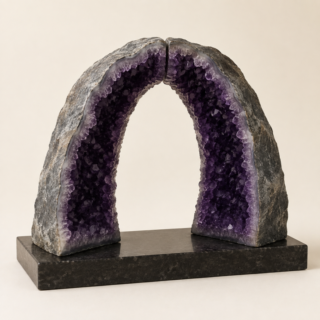 L48 Amethyst Cathedral Arch Pair