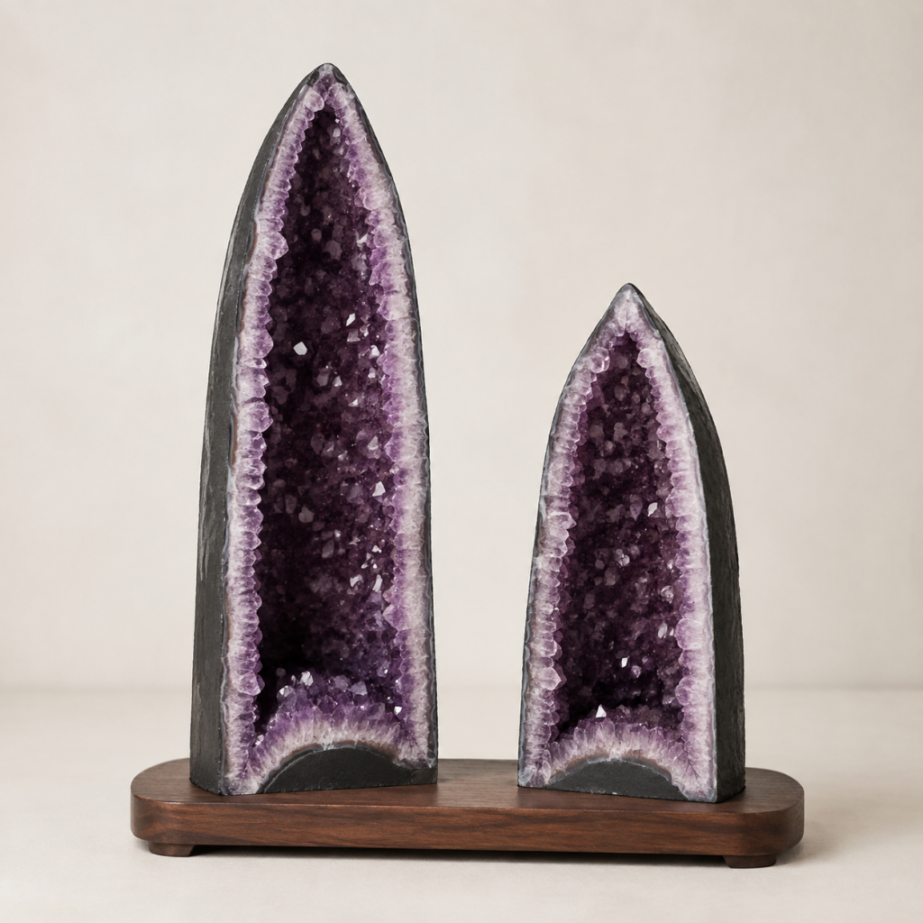 L49 Twin Amethyst Cathedral Collection
